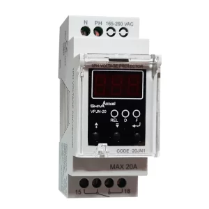 محافظ ولتاژ تک فاز دیجیتال شیوا امواج مدل VPJN-20