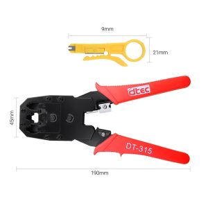 پرس سوکت زن شبکه و تلفن دیتک مدل DT- 315