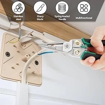 انبردست و سیم لخت کن همه کاره حرفه ای مدل 48HRC