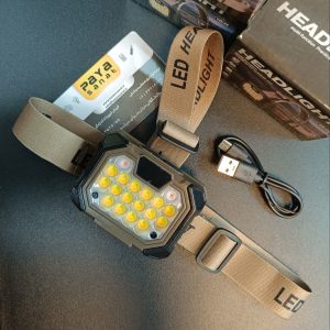 چراغ قوه پیشانی سنسوردار ارتشی مدل YD-09