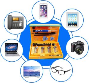 ست پیچ گوشتی 38 عددی تعمیرات موبایل و لپ تاپ مدل BST-8922