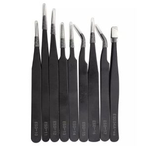 مجموعه پنس 9 عددی آنتی استاتیک کیفی مدل ESD-9
