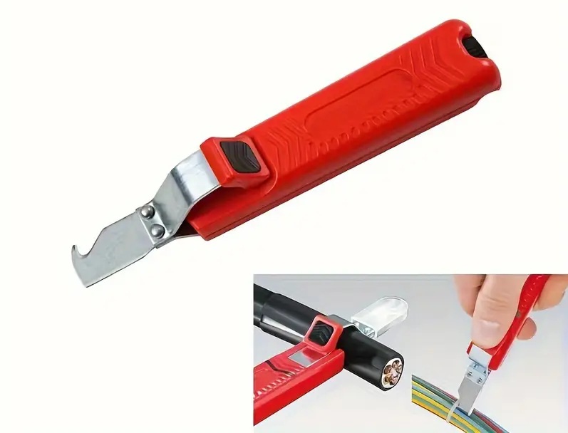 چاقو کابل لخت کن قلاب دار مدل MAX