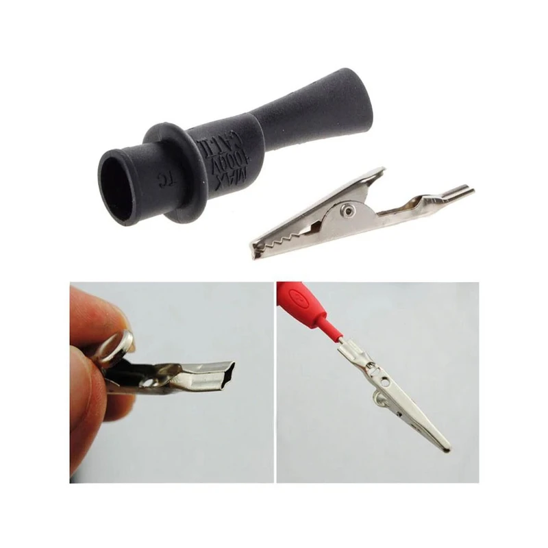 گیره سوسماری پراب لید مولتی متر 2 عددی 