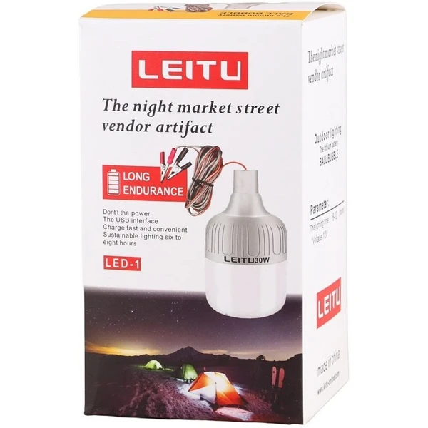 لامپ سیار 50 وات 12 ولت ماشینی مدل LEITU LED-2