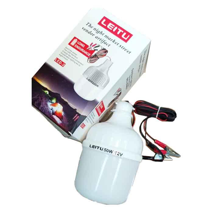 لامپ سیار 50 وات 12 ولت ماشینی مدل LEITU LED-2